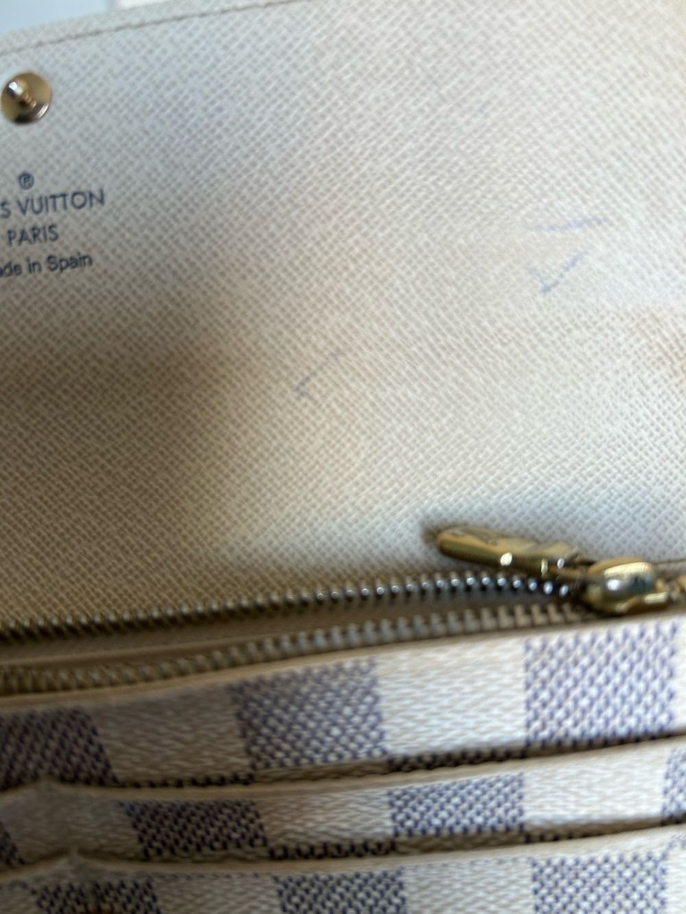Louis Vuitton Sarah Wallet in Damier Azur canvas - Picture 7 of 10